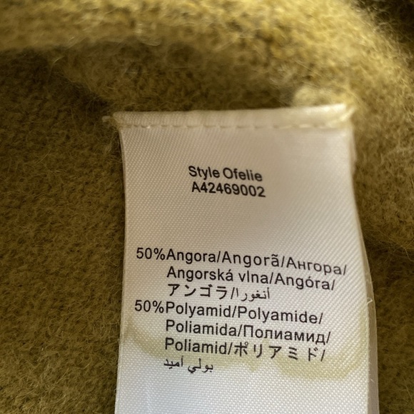 Jackpot angora wool scarf. O/S green in excellent condition - Picture 5 of 8